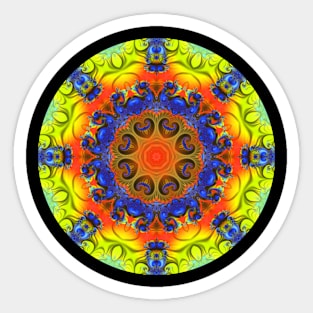 Mandala Magic - Kaleidoscopic Fractal 2.10.2024 A Sticker